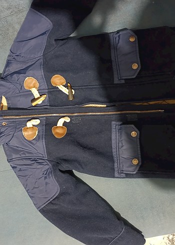 Kürklü Detaylı Lacivert Erkek Mont - Görsel 2