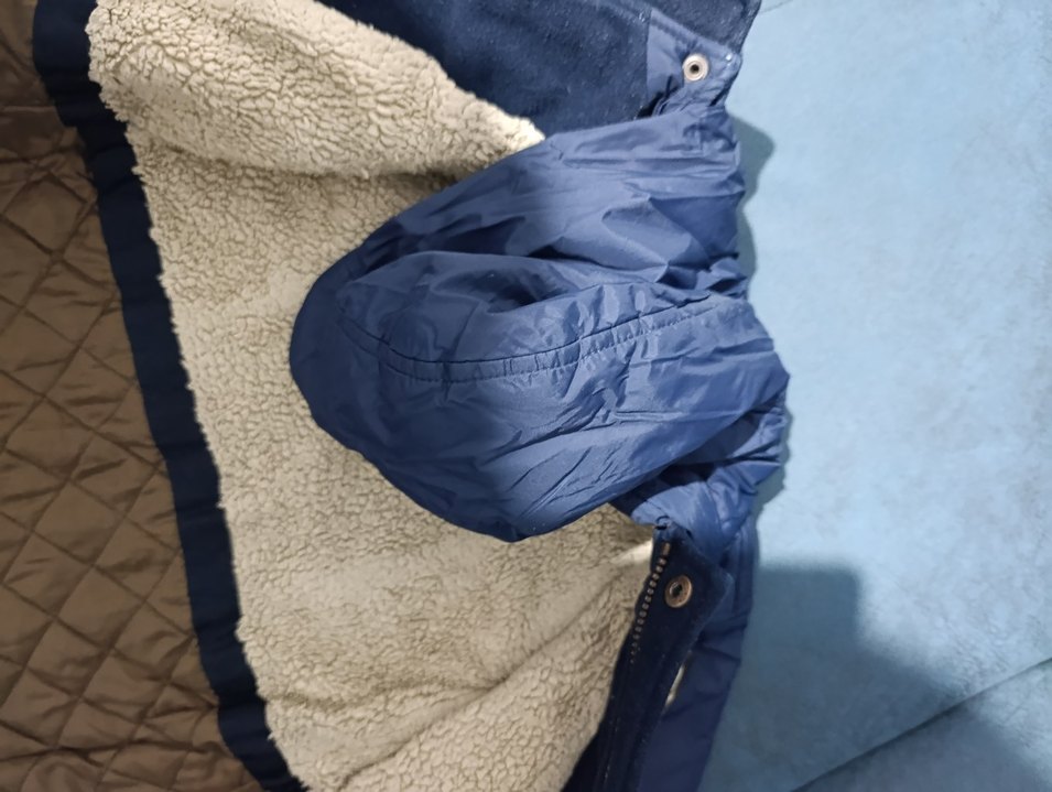 Kürklü Detaylı Lacivert Erkek Mont - Görsel 3