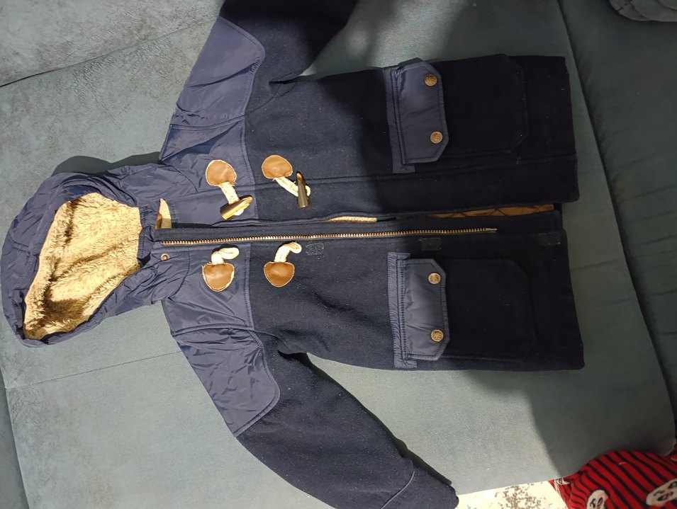 Kürklü Detaylı Lacivert Erkek Mont - Görsel 2