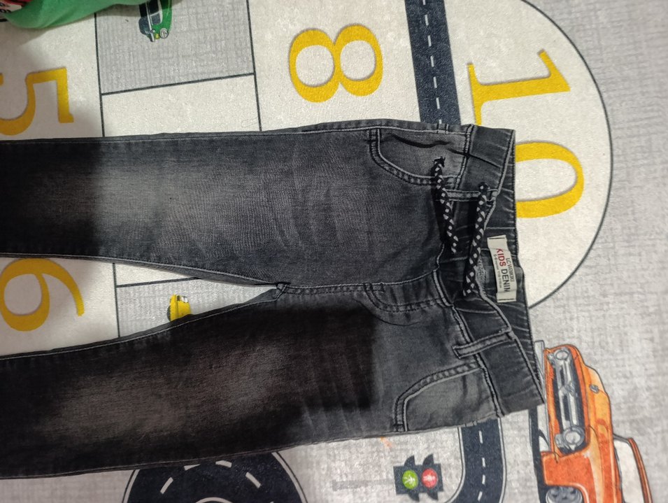 Kadın Gri Denim Regular Fit Kot Pantolon - Görsel 3