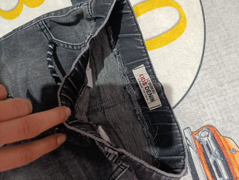 Kadın Gri Denim Regular Fit Kot Pantolon - Görsel 4