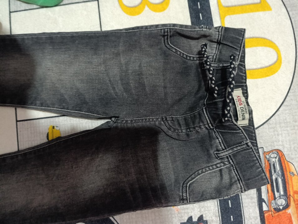 Kadın Gri Denim Regular Fit Kot Pantolon - Görsel 2