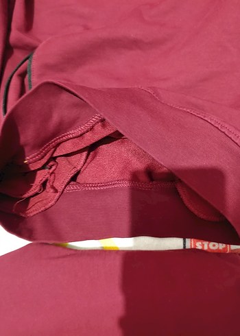 Bordo Fermuarlı Erkek Eşofman Takımı - Görsel 2