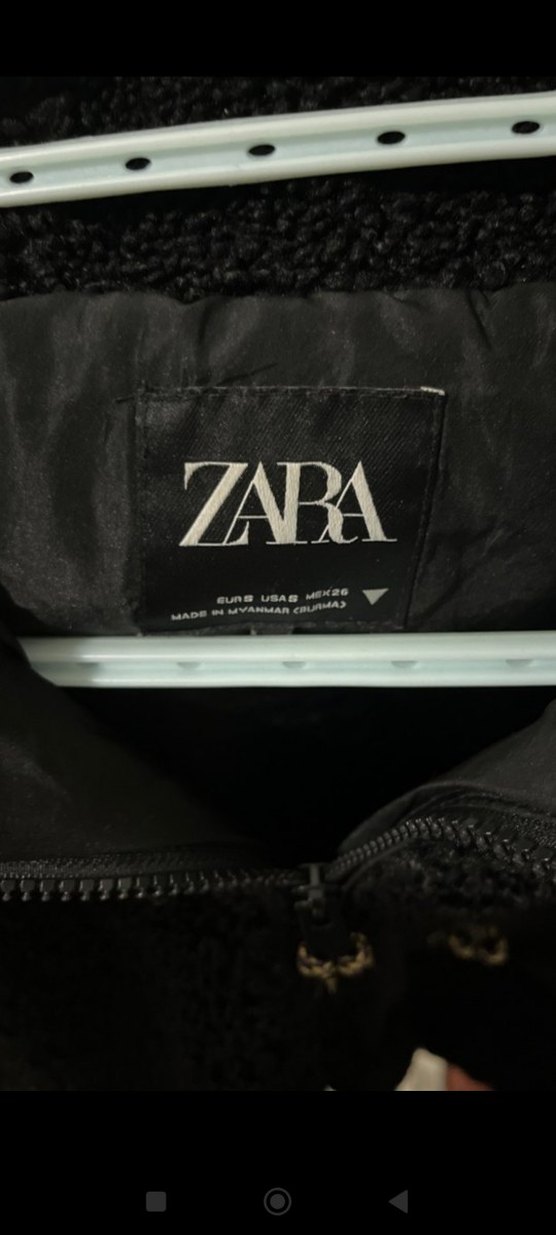 Siyah Kadın Peluş Fermuarlı Ceket - Görsel 2