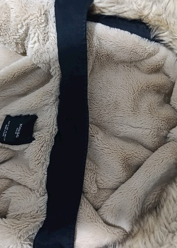 Kadın Siyah Midi Kaban Kürklü Kapüşonlu - Görsel 10