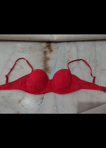 75 beden Kırmızı Minimalist Kadın Sütyen - Görsel 4