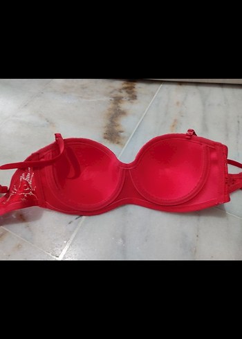75 beden Kırmızı Minimalist Kadın Sütyen - Görsel 5
