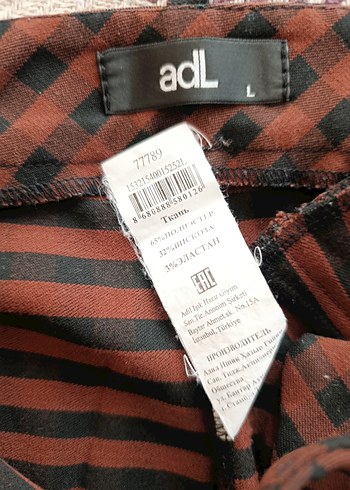 Bordo Kareli Tokalı Kumaş Pantolon - Görsel 8