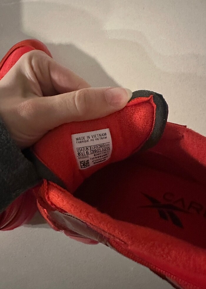 Reebok Cardi-b kırmızı spor ayakkabı - Görsel 2