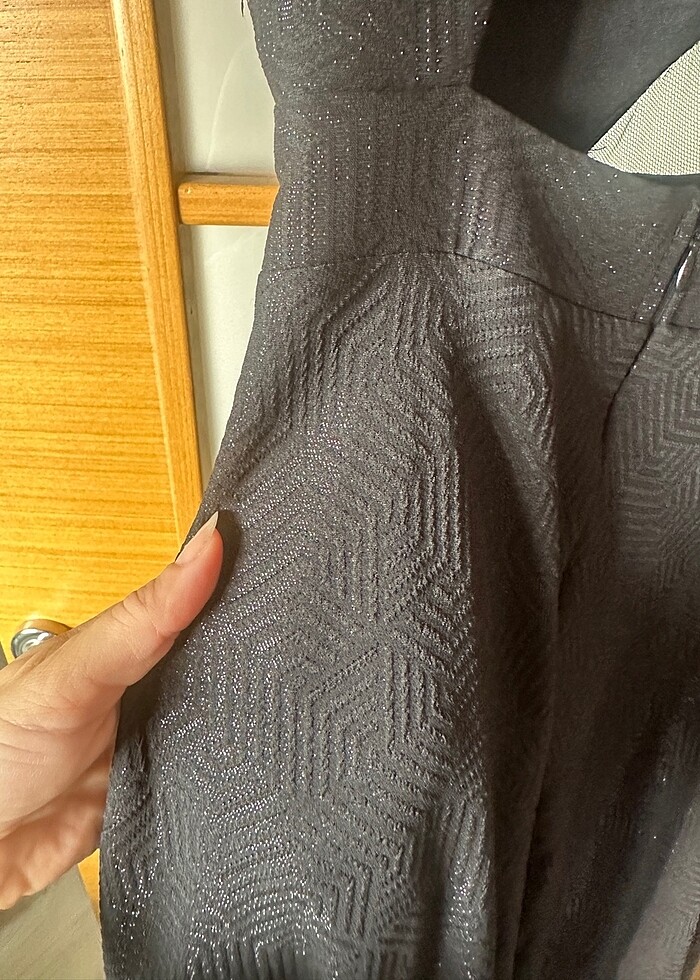 Gece elbisesi siyah uzun abiye - Görsel 4