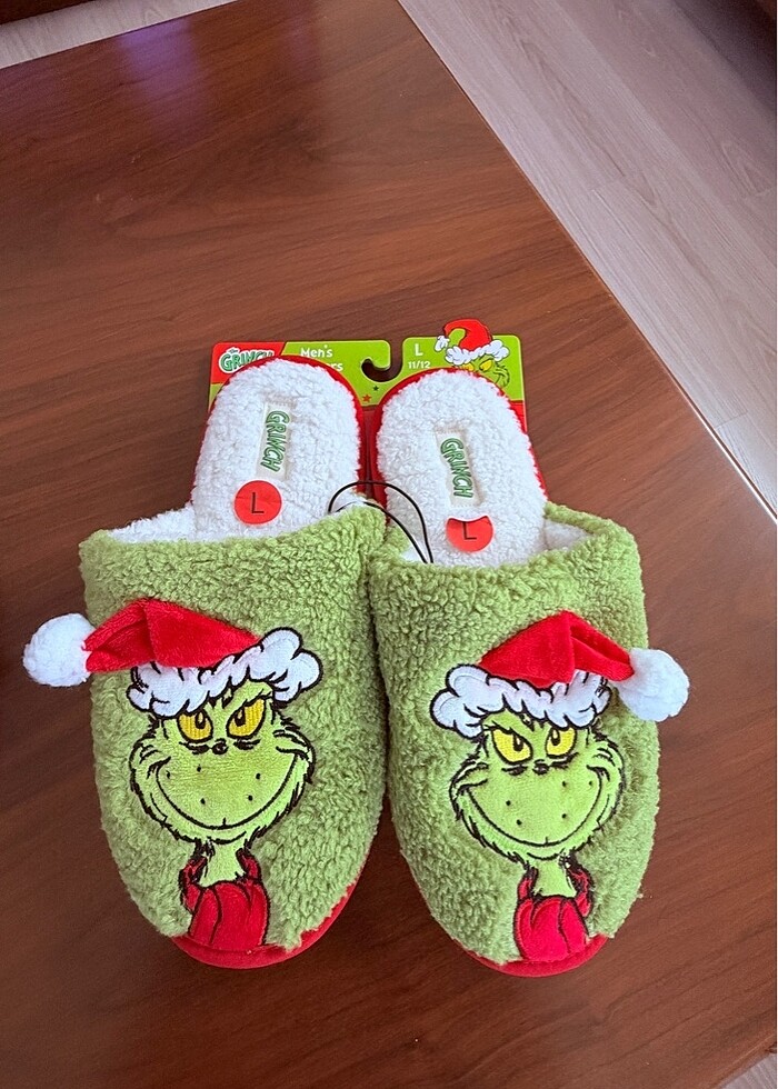 44-45 numara The grinch erkek ev terliği - Görsel 3