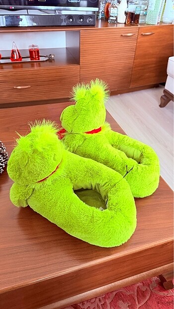 46-47 numara Grinch ev terliği panduf - Görsel 2