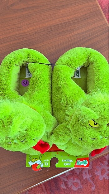 46-47 numara Grinch ev terliği panduf - Görsel 4
