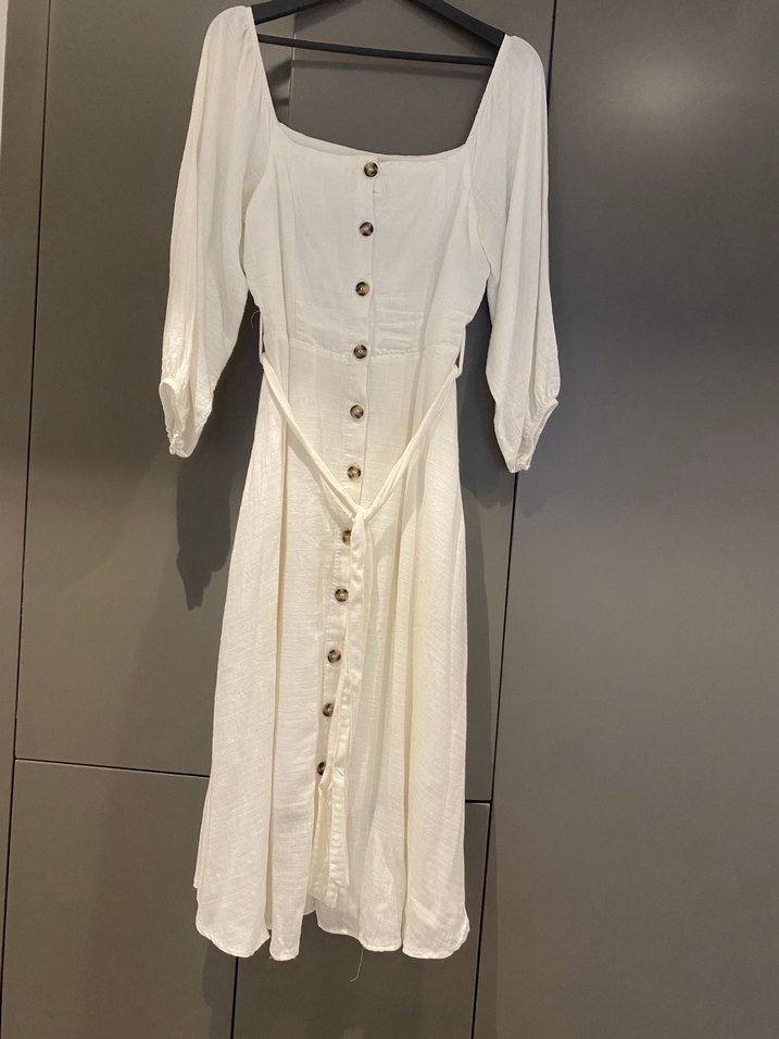 TRENDYOLMİLLA  Beyaz Elbise - Görsel 2