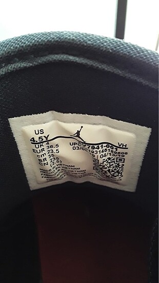 36,5 Beden siyah Renk Nike Jordan Access NBA 36,5 numara orijinal