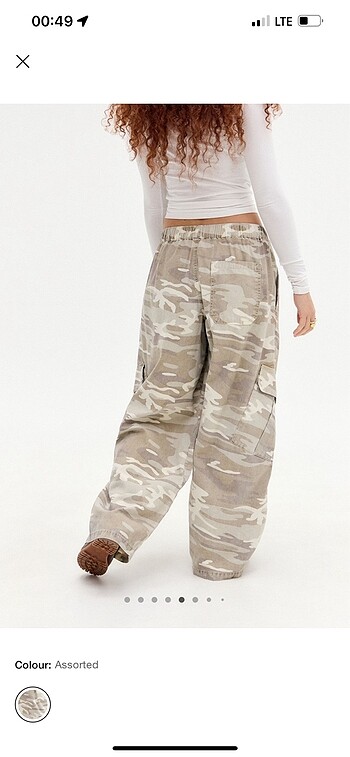 Urban Outfitters Bdg bej kamuflaj pantolon