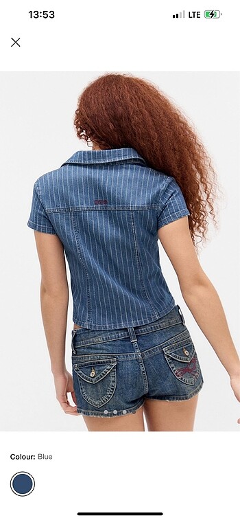 s Beden Bdg denim gömlek