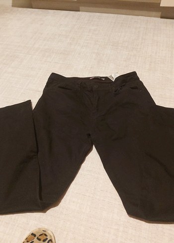 Koton Siyah Denim Kumaş Pantolon