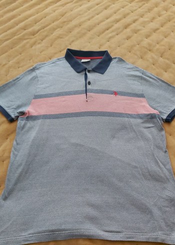 Düğmeli Gri Erkek Polo Tişört - Görsel 2