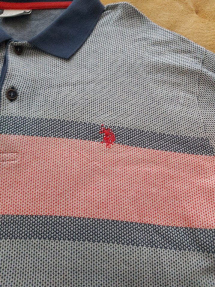 Düğmeli Gri Erkek Polo Tişört - Görsel 4