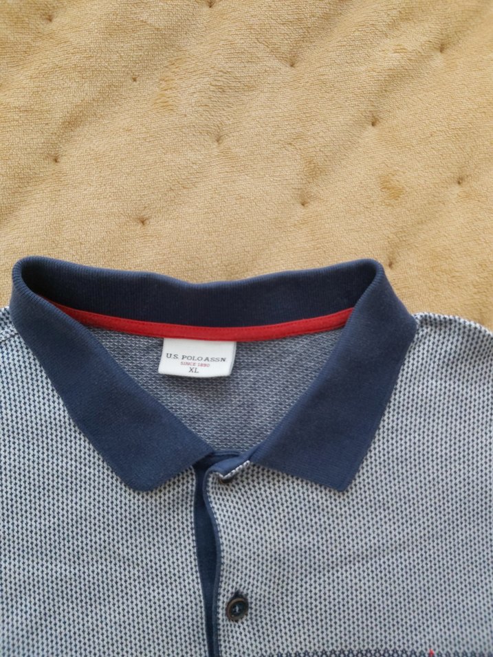 Düğmeli Gri Erkek Polo Tişört - Görsel 3