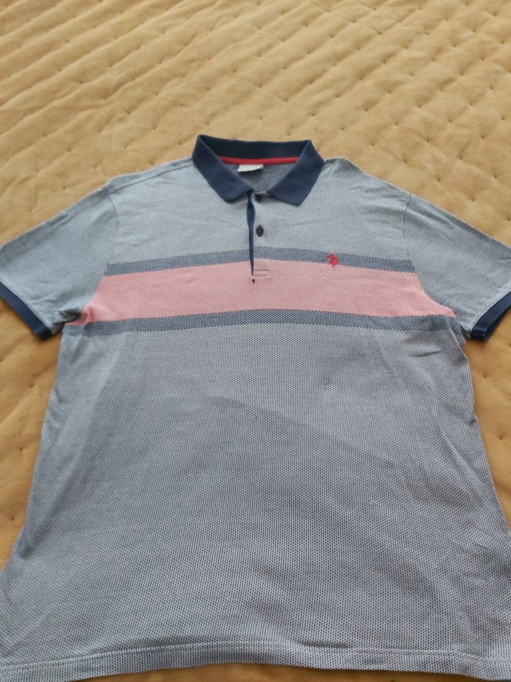 Düğmeli Gri Erkek Polo Tişört - Görsel 2