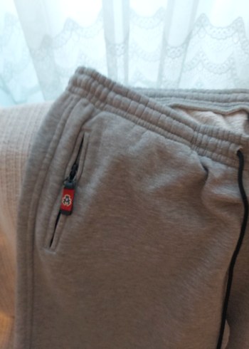 Gri Fermuarlı Rahat Kesim erkekEşofman - Görsel 5