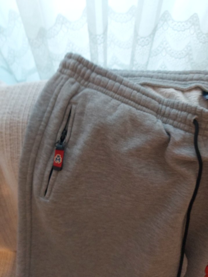 Gri Fermuarlı Rahat Kesim erkekEşofman - Görsel 5