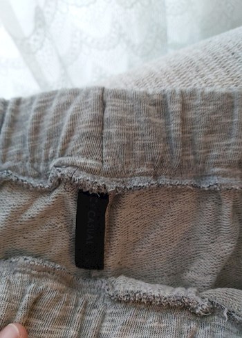 Gri Rahat Kesim Fermuarlı Erkek Eşofman Altı - Görsel 5