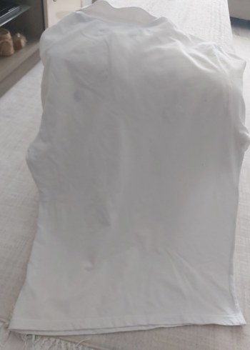 Erkek Beyaz Pamuklu Polo Yaka Tişört - Görsel 4