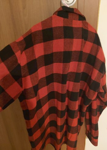 Kırmızı Siyah Ekose Uzun Kollu Gömlek - Görsel 4