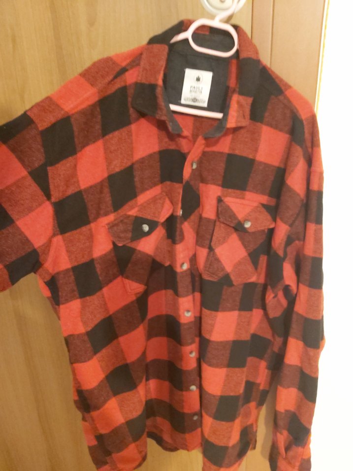 Kırmızı Siyah Ekose Uzun Kollu Gömlek - Görsel 2