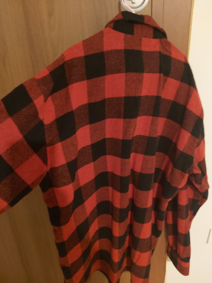 Kırmızı Siyah Ekose Uzun Kollu Gömlek - Görsel 4