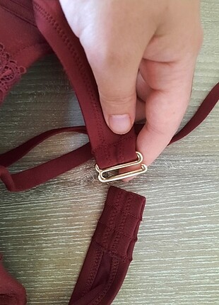 l Beden Bikini üst bordo dantel 80C