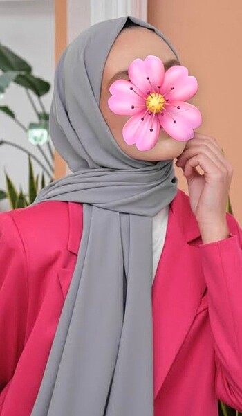 B SCARF GRİ MEDİNE İPEĞİ ŞAL