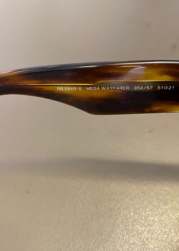 Beden kahverengi Renk Ray-Ban Parlak Kahverengi Kadın Güneş Gözlüğü