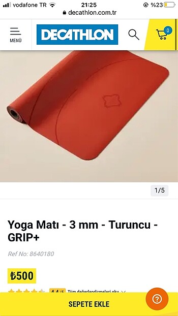 decathlon yoga matı 3mm