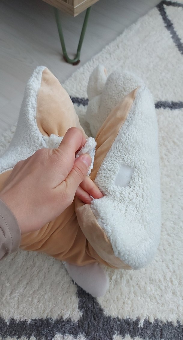 Gri Nakışlı Çocuk Uyku Yastığı - Görsel 2