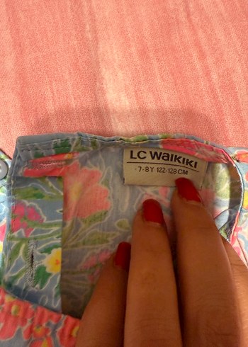 LC Waikiki Çiçek Desenli Bohem Kız Elbisesi