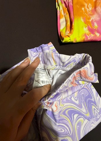 Kız çocuk desenli yazlık tayt - Görsel 6