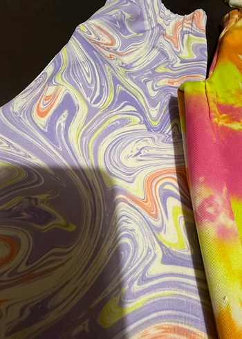 Kız çocuk desenli yazlık tayt - Görsel 4