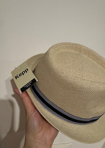 Diğer Bej Pliseli Unisex Şapka