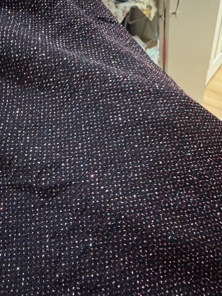 Mor Drapeli Gotik Midi Elbise - Görsel 3