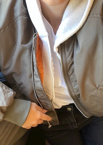 Fermuarlı Kadın Günlük Ceket