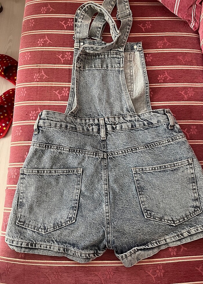 Şortlu kot tulum - Görsel 3