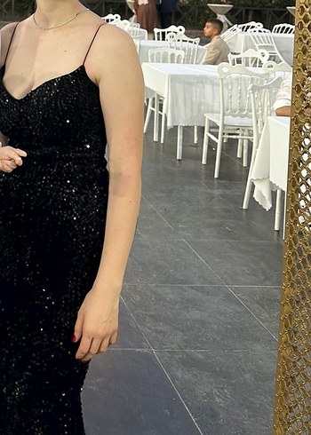 Pul Payet balık abiye elbise - Görsel 5