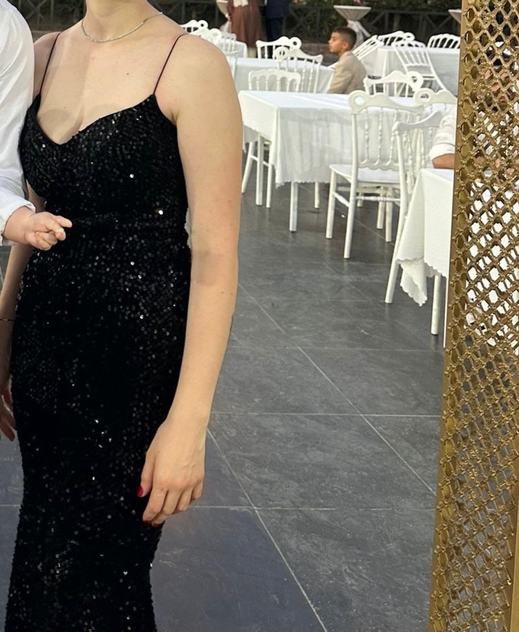 Pul Payet balık abiye elbise - Görsel 5