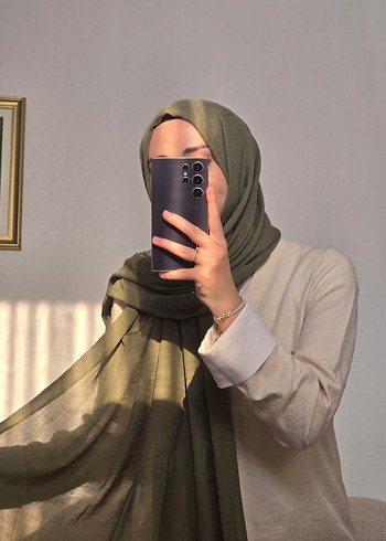 Beden Yazın En rahat Şalı aya şal koyu canlı Yeşil