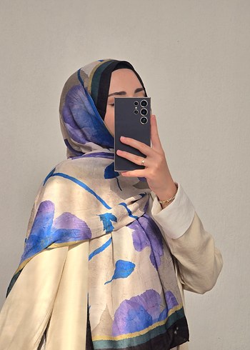 Çiçek Desen Modakaşmir Bambu Şal