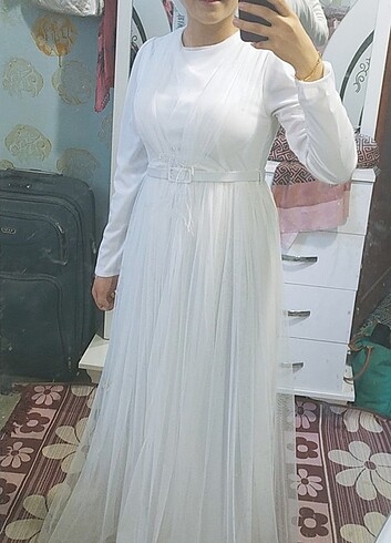 Tesettür nikah elbisesi 